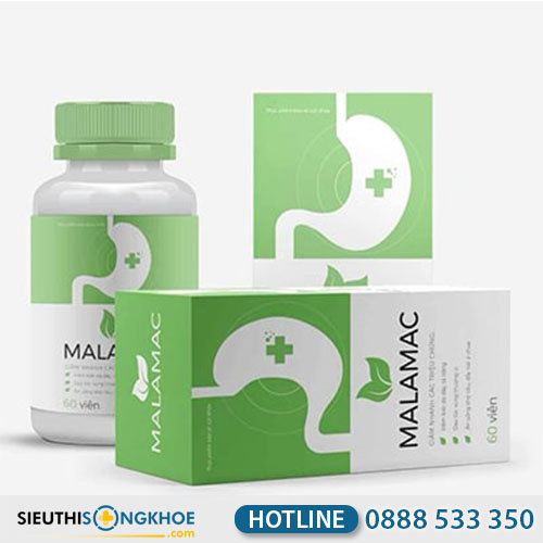 Malamac - Viên Uống Hỗ Trợ Điều Trị Viêm Loét, Trào Ngược Dạ Dày