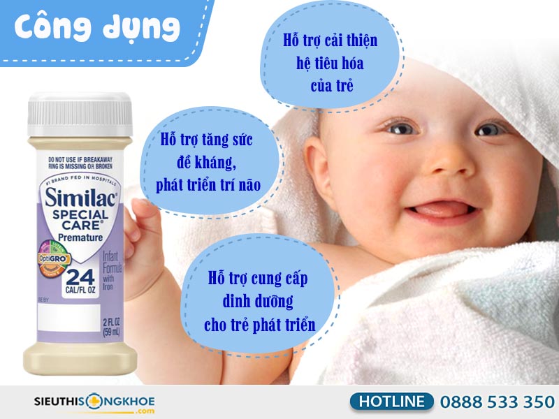 cong dung sua similac special care iq 24 kcal