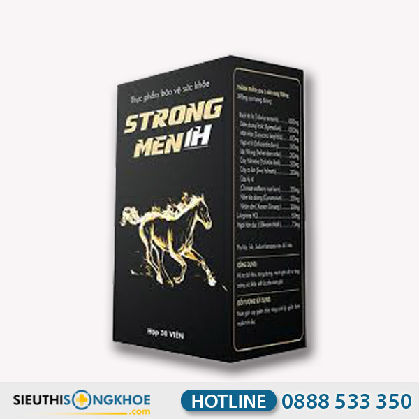 Strong Men 1h - Viên uống Hỗ Trợ Nâng Cao Chức Năng Sinh Lý Nam