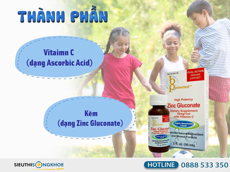 thanh phan siro bo kem zinc gluconate