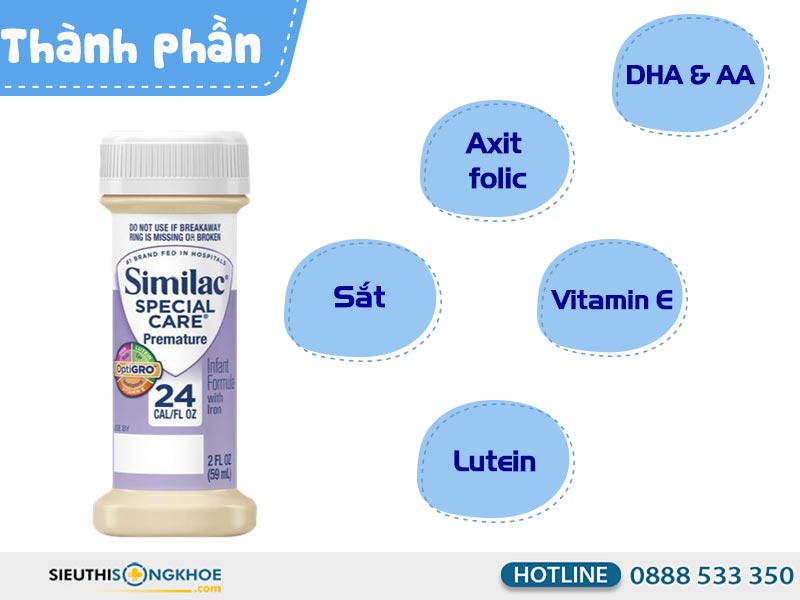 thanh phan sua similac special care iq 24 kcal