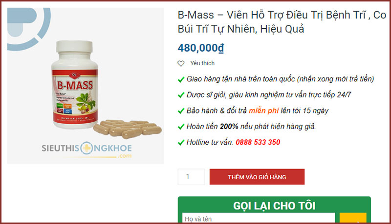 vien ho tro tri tri b-mass sieu thi song khoe