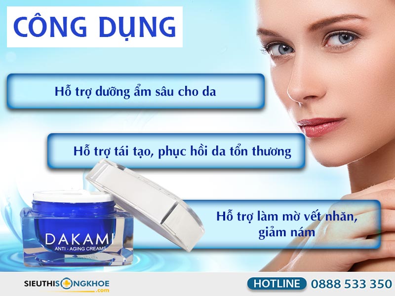 cong dung kem duong da dakami