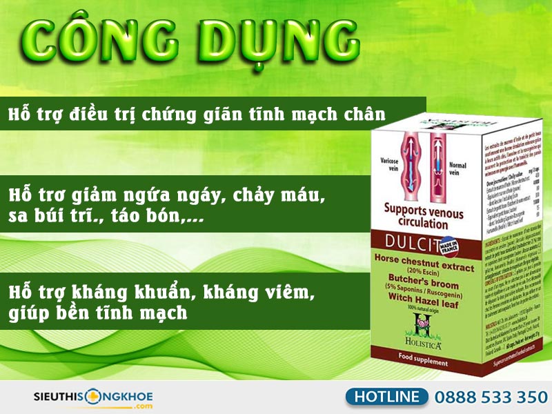 cong dung vien ho tro tri suy gian tinh mach dulcit