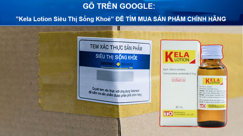 dung dich ho tro tri viem lo chan long kela lotion sieu thi song khoe 