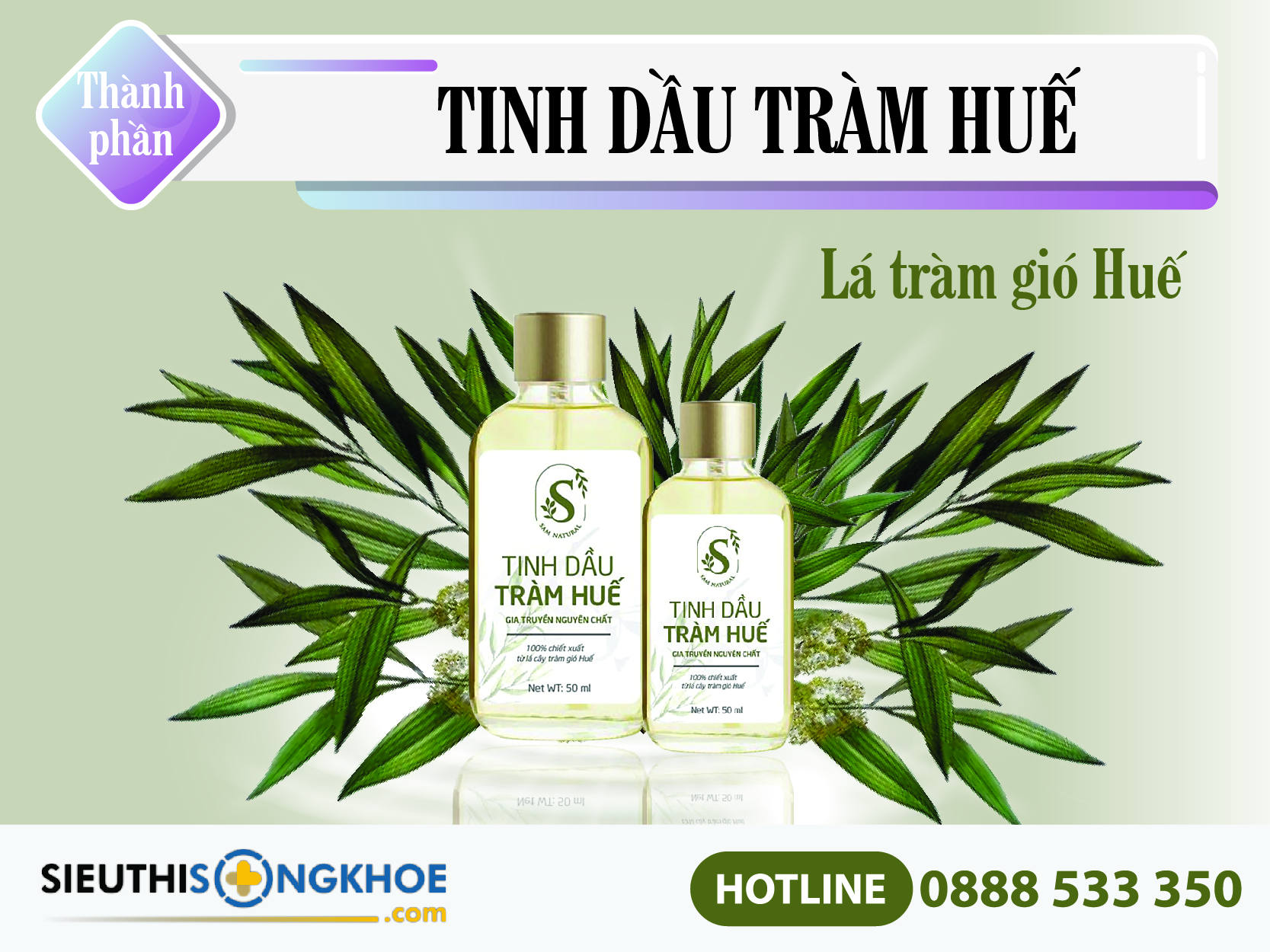 thanh phan tinh dau tram hue