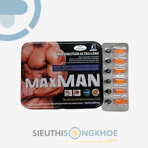 Maxman - Viên Uống Cường Dương, Cường Cả Bản Lĩnh, Phong Độ 