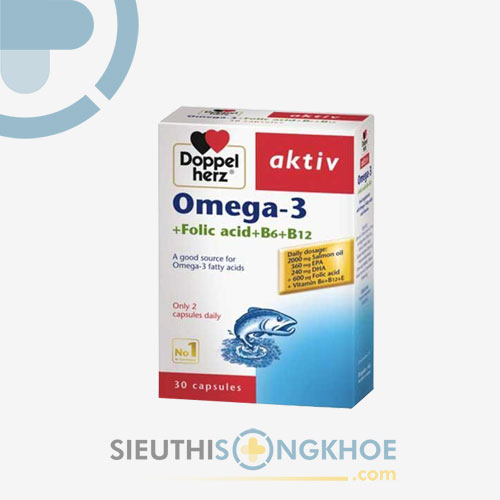 Doppelherz Aktiv Omega 3 Viên Uống Dầu Cá Tăng Cường Sức Khỏe Và Trí Não