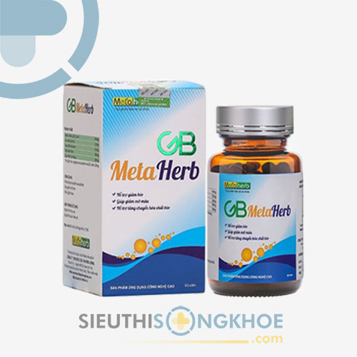 GB Metaherb - Viên Uống Hỗ Trợ Giảm Béo, Giảm Mỡ Máu Hiệu Quả, An Toàn