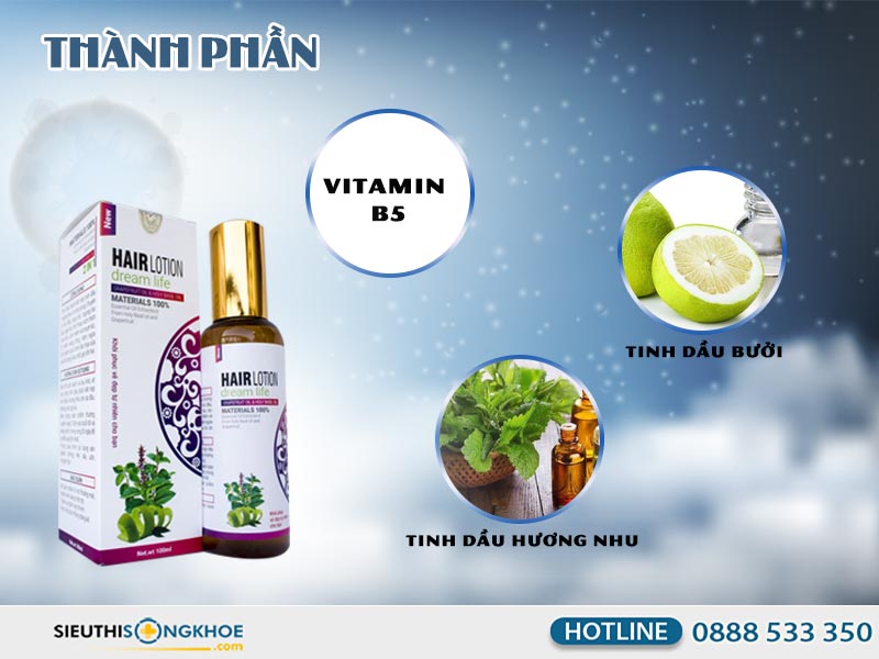 xit duong toc hair lotion dream life co tot khong