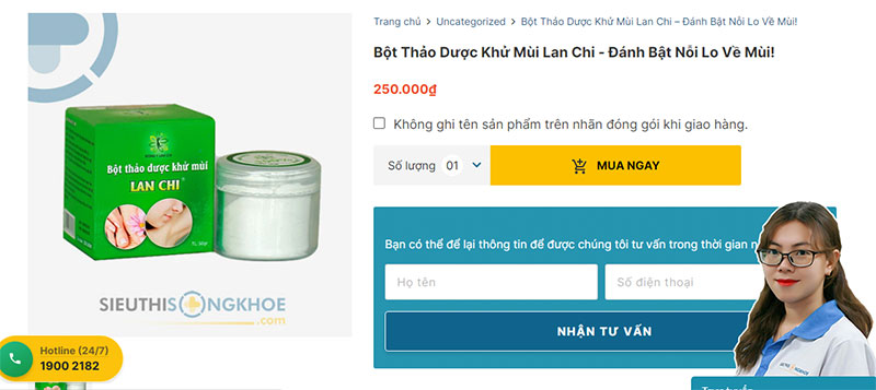 bot thao duoc khu mui lan chi sieu thi song khoe 