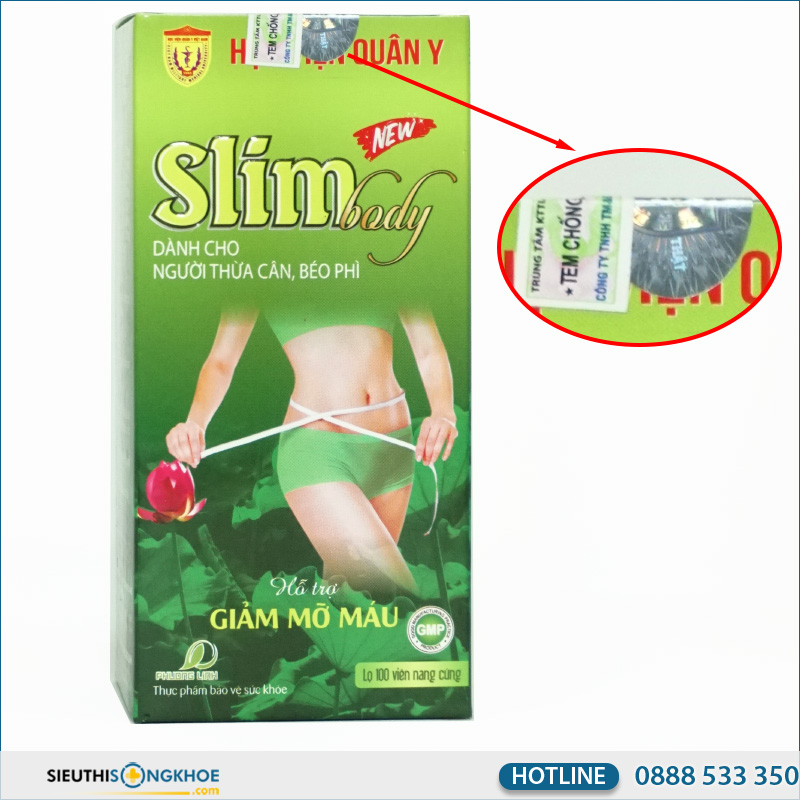 cách phân biệt slim body chính hãng