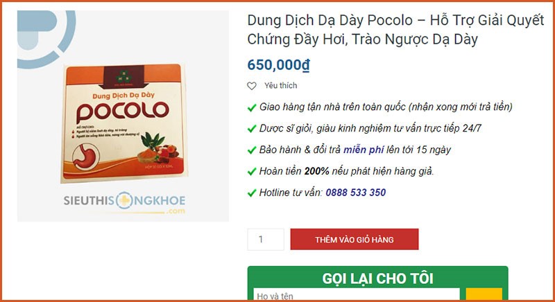 Dung Dịch Dạ Dày Pocolo Có Tốt Không ? Giá Bao Nhiêu? Mua Ở Đâu?