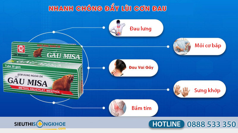 Kem Xoa Bóp Gấu Misa