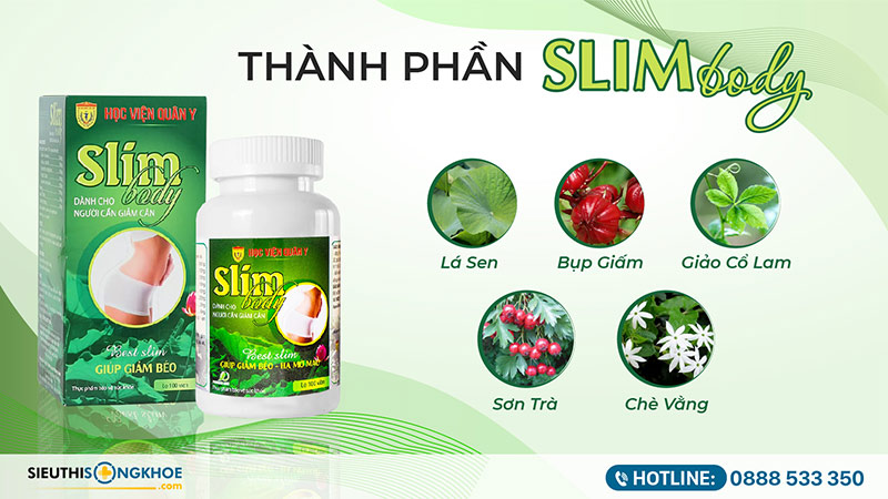 thành phần viên uống giảm cân slim body