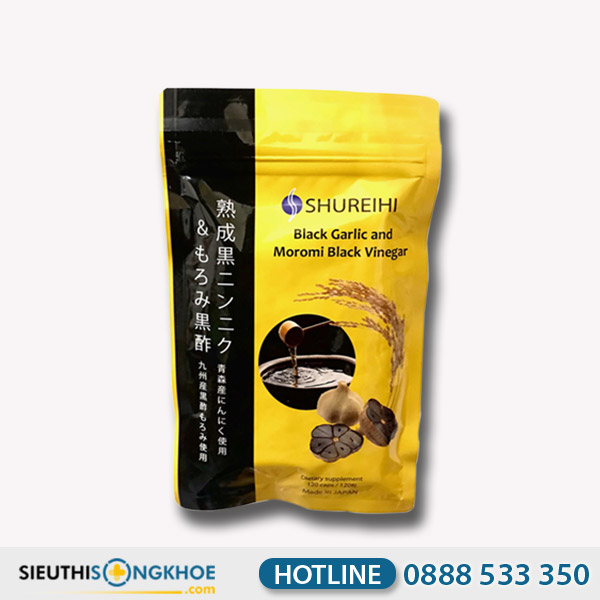Viên Uống Tỏi Đen & Dấm Đen Moromi Nhật Bản - Giải Pháp Hỗ Trợ Tăng Cường Đề Kháng, Giảm Bệnh Tật & Hỗ Trợ Hạn Chế Tác Nhân Gây Ung Thư