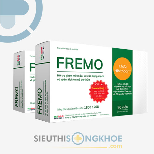 Fremo - Viên Hỗ Trợ Hạ Mỡ Máu, Đánh Bay Nguy Cơ Tai Biến Đột Quỵ
