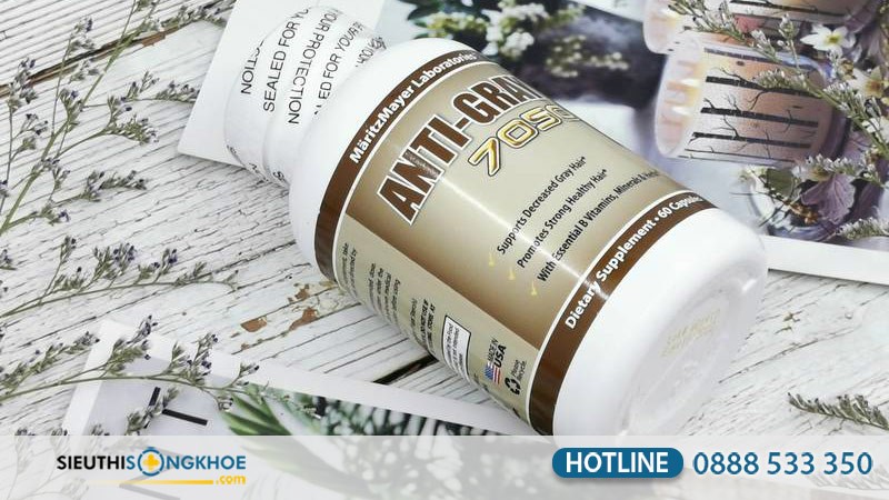 viên uống hỗ trợ điều trị tóc bạc sớm Anti Gray Hair 7050 có tốt không? Giá bao nhiêu? Mua ở đâu?