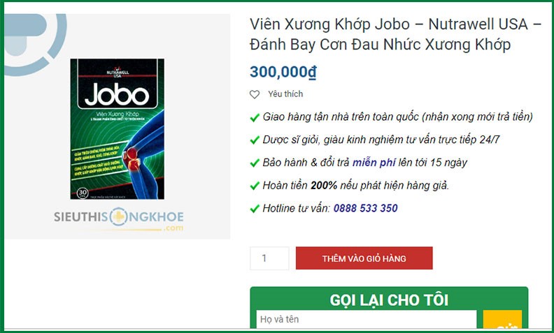 Viên Xương Khớp Jobo Có Tốt Không? Giá Bao Nhiêu? Mua Ở Đâu?