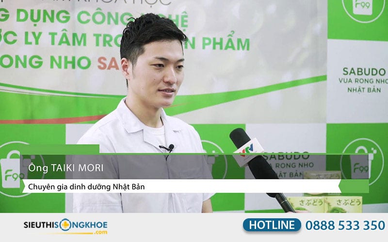 chuyên gia dinh dưỡng nói về rong nho sabudo