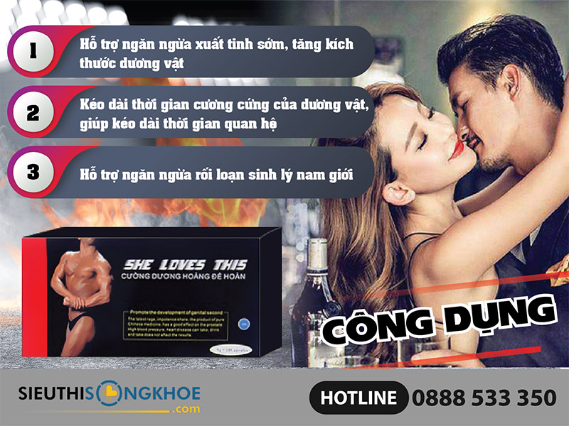 công dụng cường dương hoàng đế hoàn