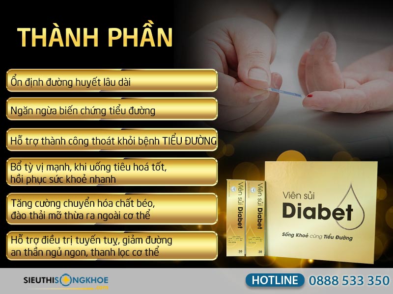 công dụng viên sủi diabet