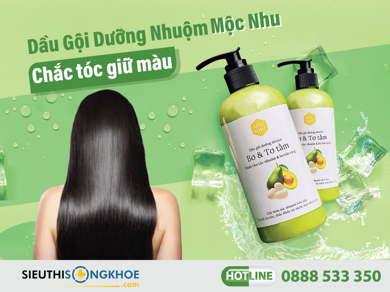 dầu gội dưỡng nhuộm mộc nhu