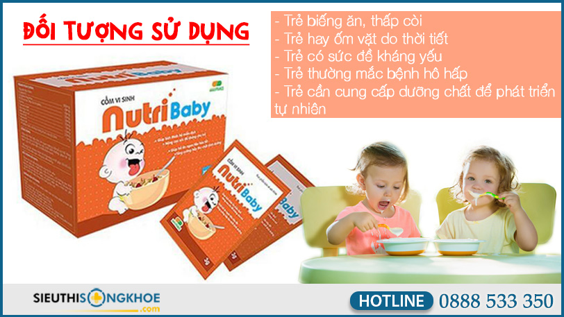 doi tuong su dung com vi sinh nutribaby