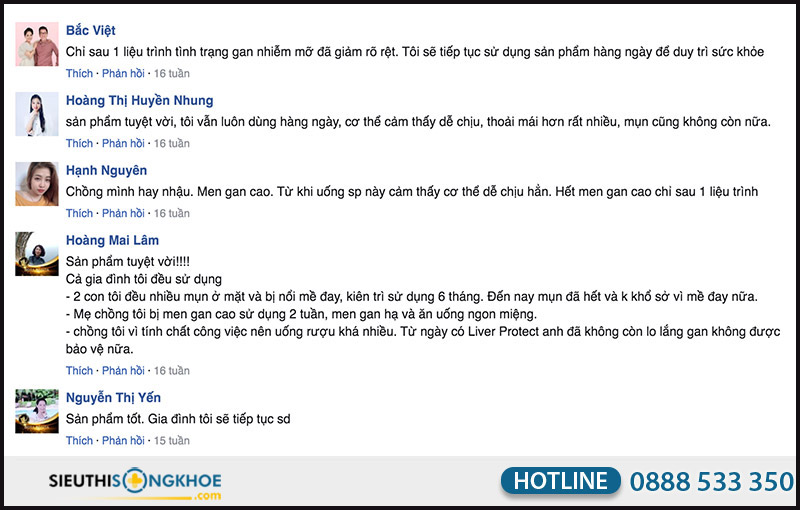 liver protect phản hồi khách hàng