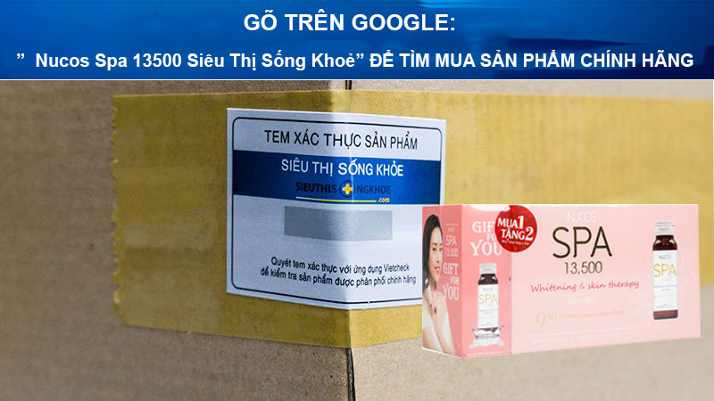 Nước bổ sung collagen Nucos Spa 13500 Siêu Thị Sống Khỏe