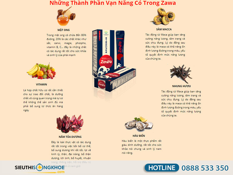 nước uống tăng cường sinh lý zawa có tốt không