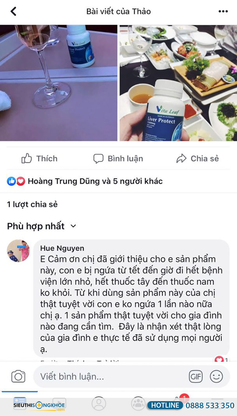 phản hồi khách hàng liver protect