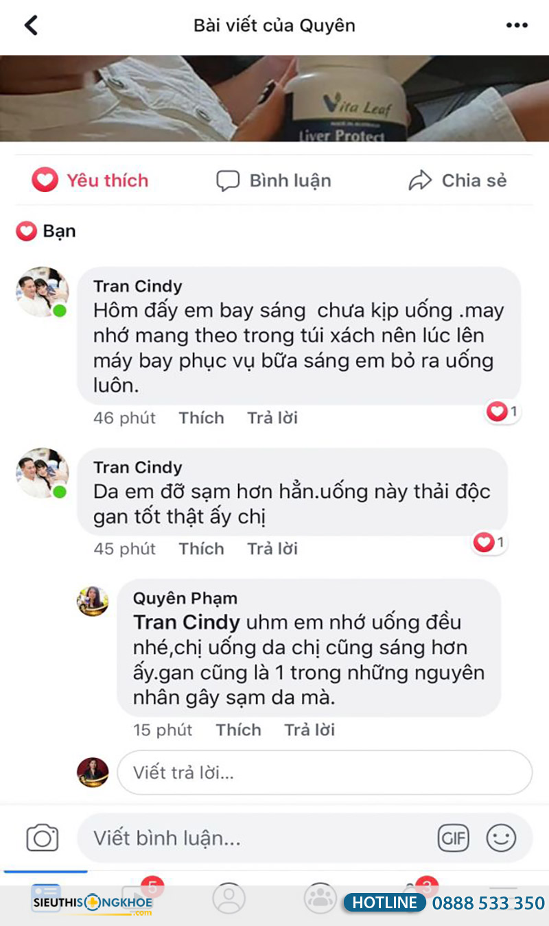 phản hồi khách hàng liver protect