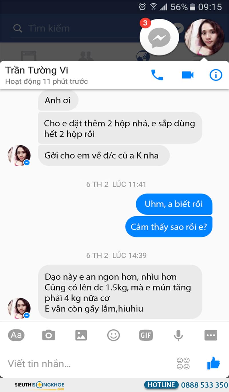 phản hồi khách hàng mediqueen tea