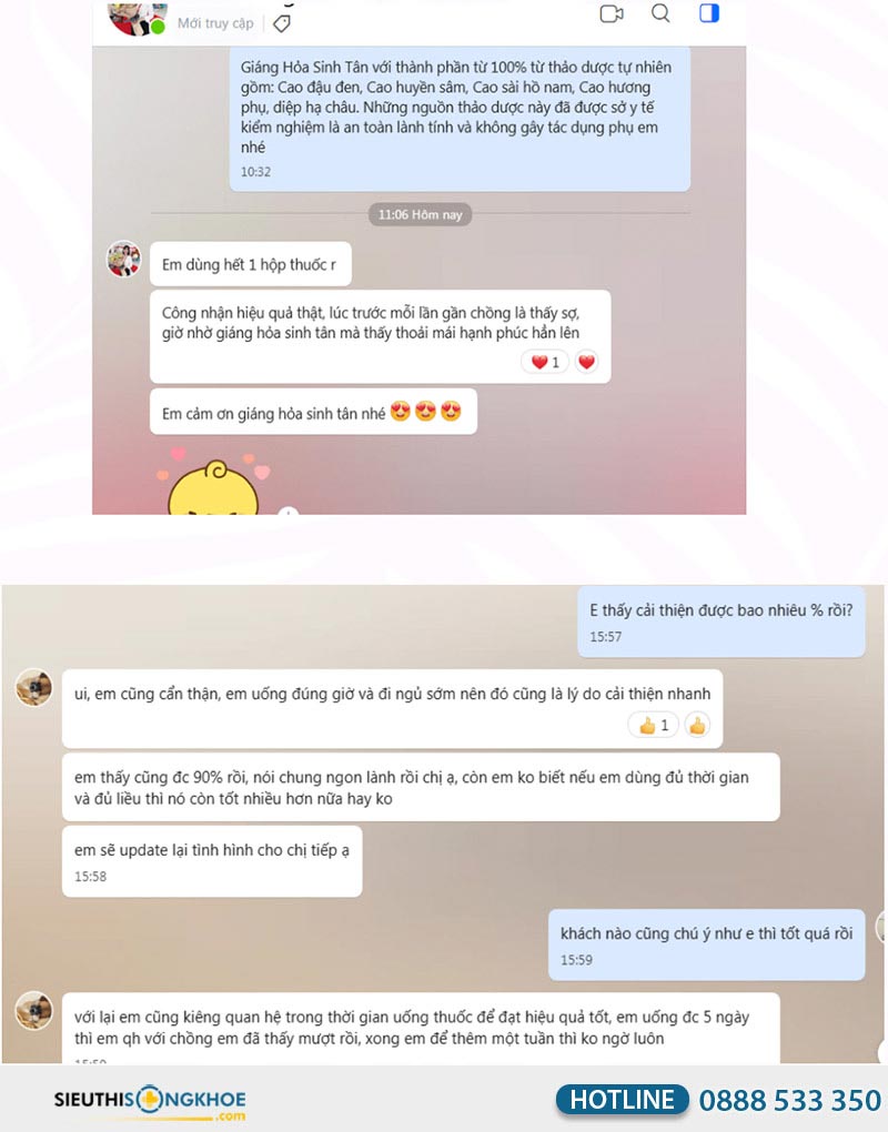 phản hồi khách hàng về giáng hoả sinh tân