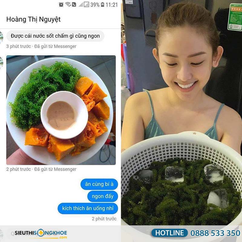 phản hồi khách hàng về rong nho sabudo