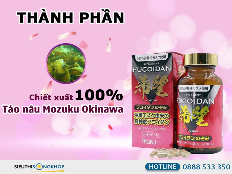 thành phần mozuku fucoidan nozomi