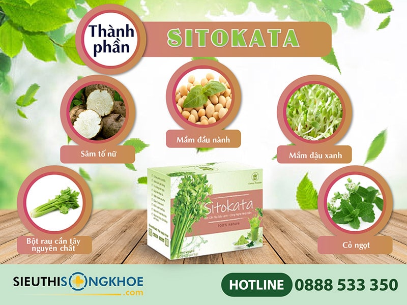thành phần bột cần tây sitokata