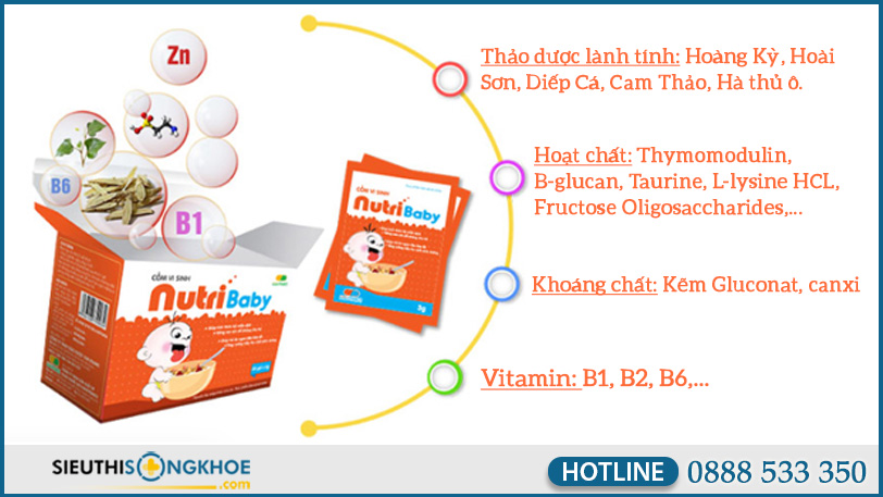 thanh phan com vi sinh nutribaby