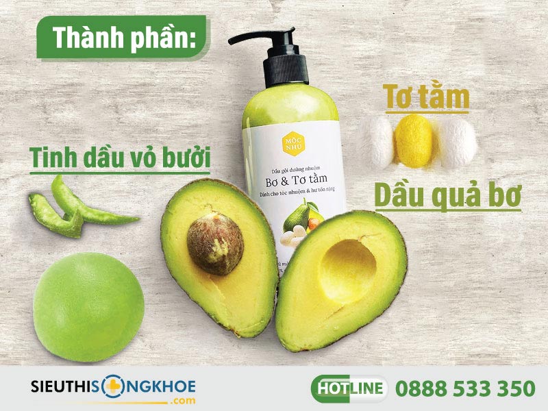 thành phần dầu gội dưỡng nhuộm mộc nhu