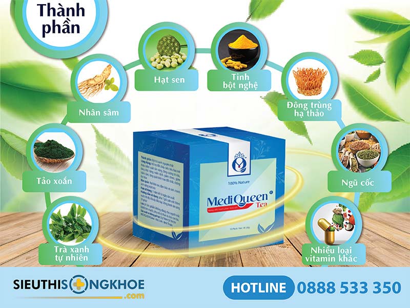 thành phần mediqueen tea