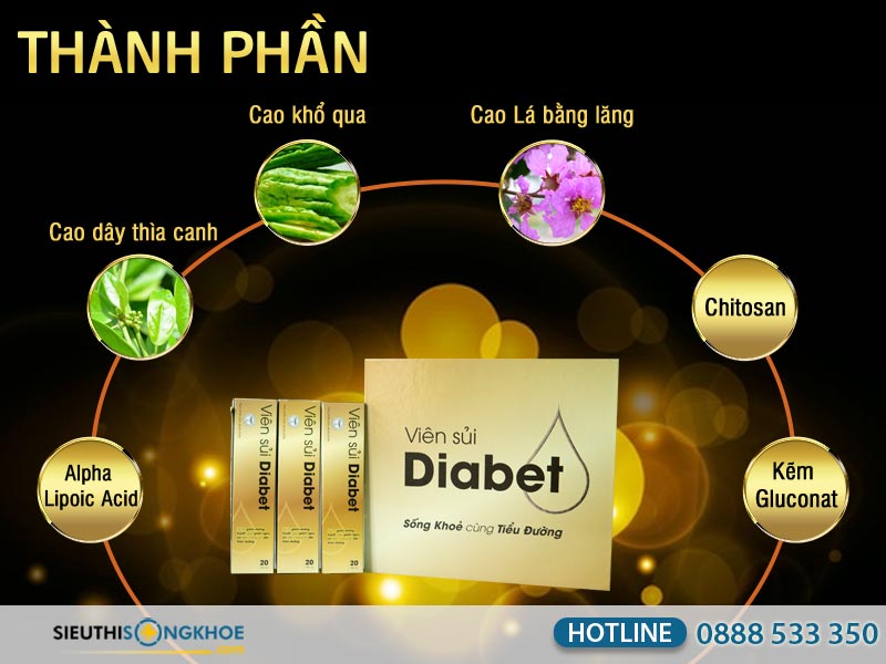 thành phần viên sủi diabet