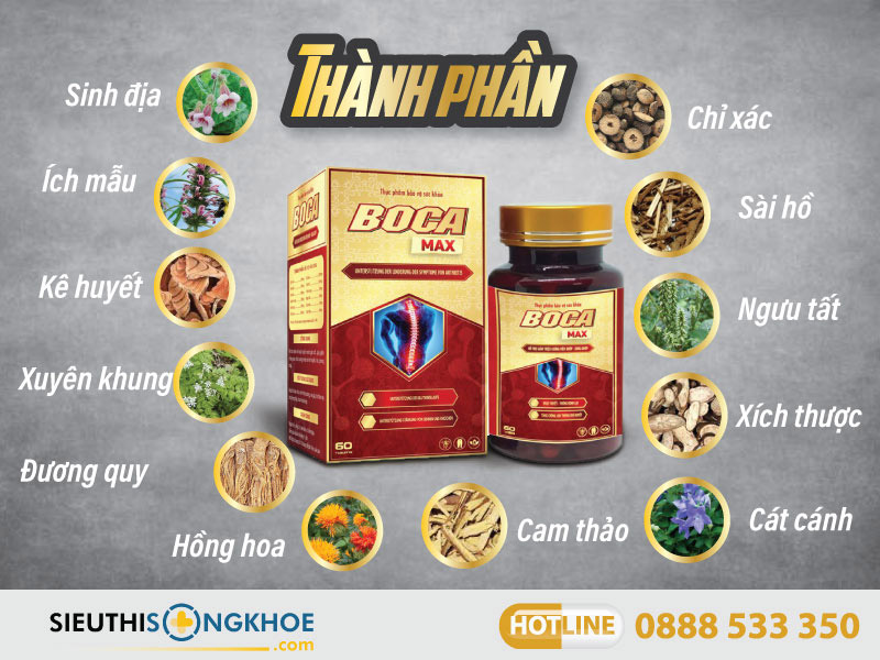 thành phần viên uống boca max
