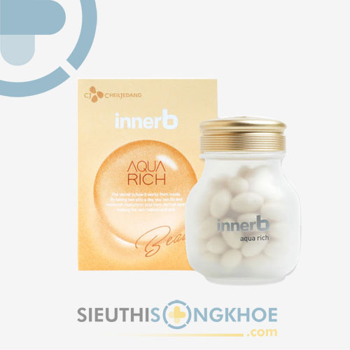 Aqua Rich Innerb - Viên Uống Bổ Sung Nước, Tăng Cường Sức Đề Kháng Cho Da, Kéo Dài Nét Tươi Trẻ