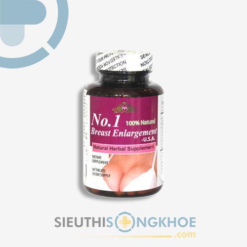 Viên Nở Ngực No.1 Breast Enlargement USA - Hỗ Trợ Kích Thích Vòng 1 Tăng Kích Cỡ