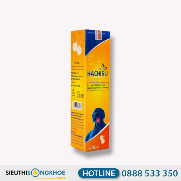 Viên Sủi Hachisu - Hỗ Trợ Cải Thiện Các Triệu Chứng & Giảm Đau Rát Họng