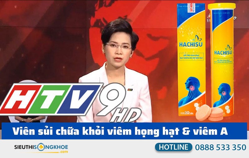 viên sủi hachisu trên đài truyền hình htv
