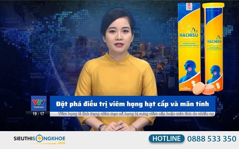 viên sủi hachisu trên đài truyền hình vtv