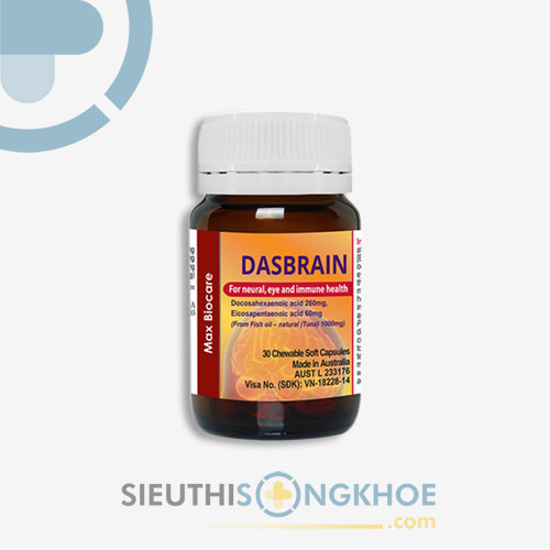 Viên Uống Dasbrain - Hỗ Trợ Nâng Cao Trí Não & Tăng Cường Sức Đề Kháng