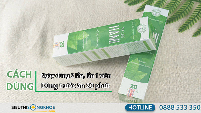 cách sử dụng viên sủi giảm cân slim hami